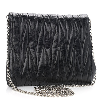 Miu Miu Nappa Matelasse Lux Chain Crossbody Black 3 of 11