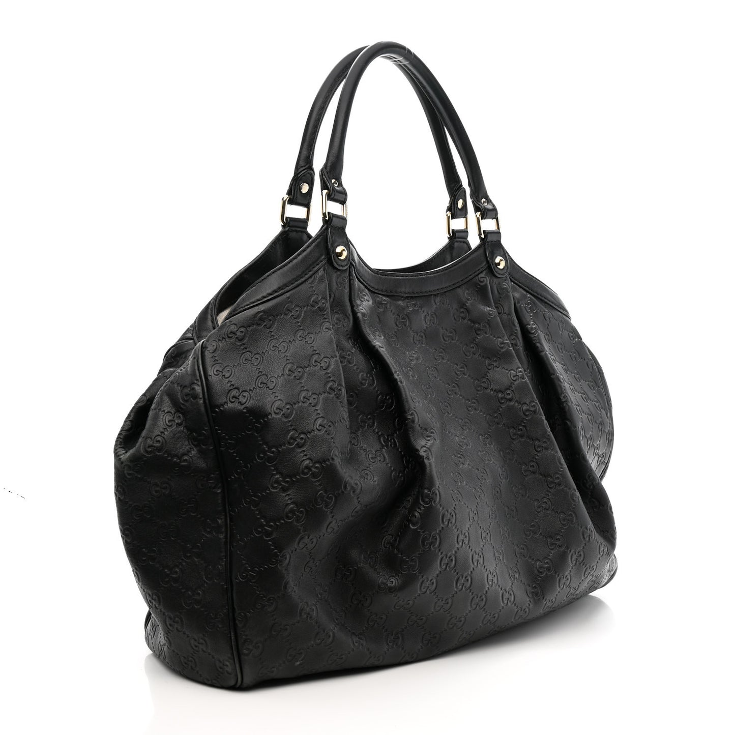 Guccissima Large Sukey Tote Black