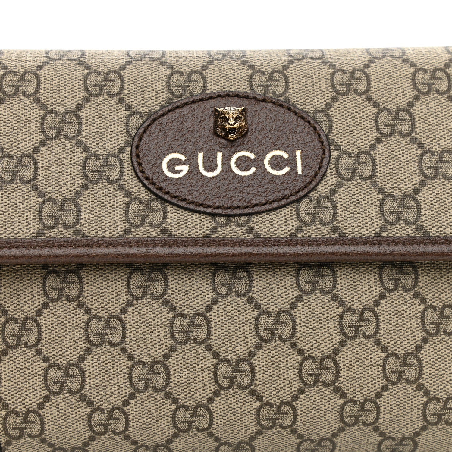 Gucci GG Supreme Monogram Neo Vintage Web Belt Bag Brown 8 of 10
