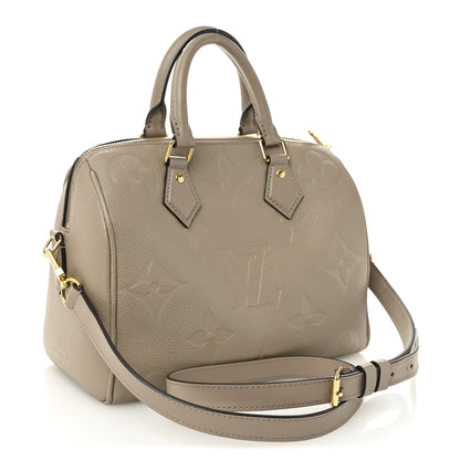Louis Vuitton Empreinte Monogram Giant Speedy Bandouliere 25 Tourterelle 3 of 9