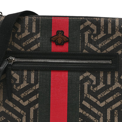 Gucci GG Supreme Monogram Caleido Web Messenger Beige Ebony 8 of 10