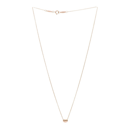 Tiffany 18K Rose Gold 6.5mm Elsa Peretti Bean Pendant Necklace 3 of 5