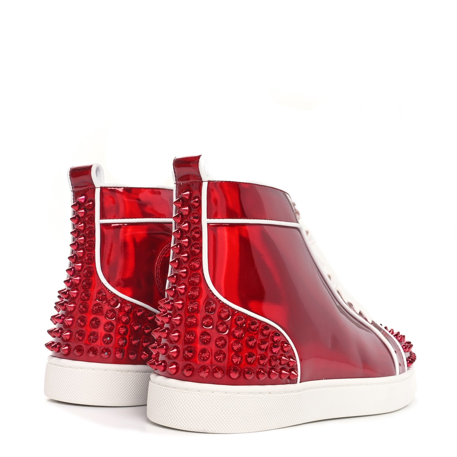 Christian Louboutin Patent Mens Louis Orlato Flat Sneakers 41.5 Red 5 of 11