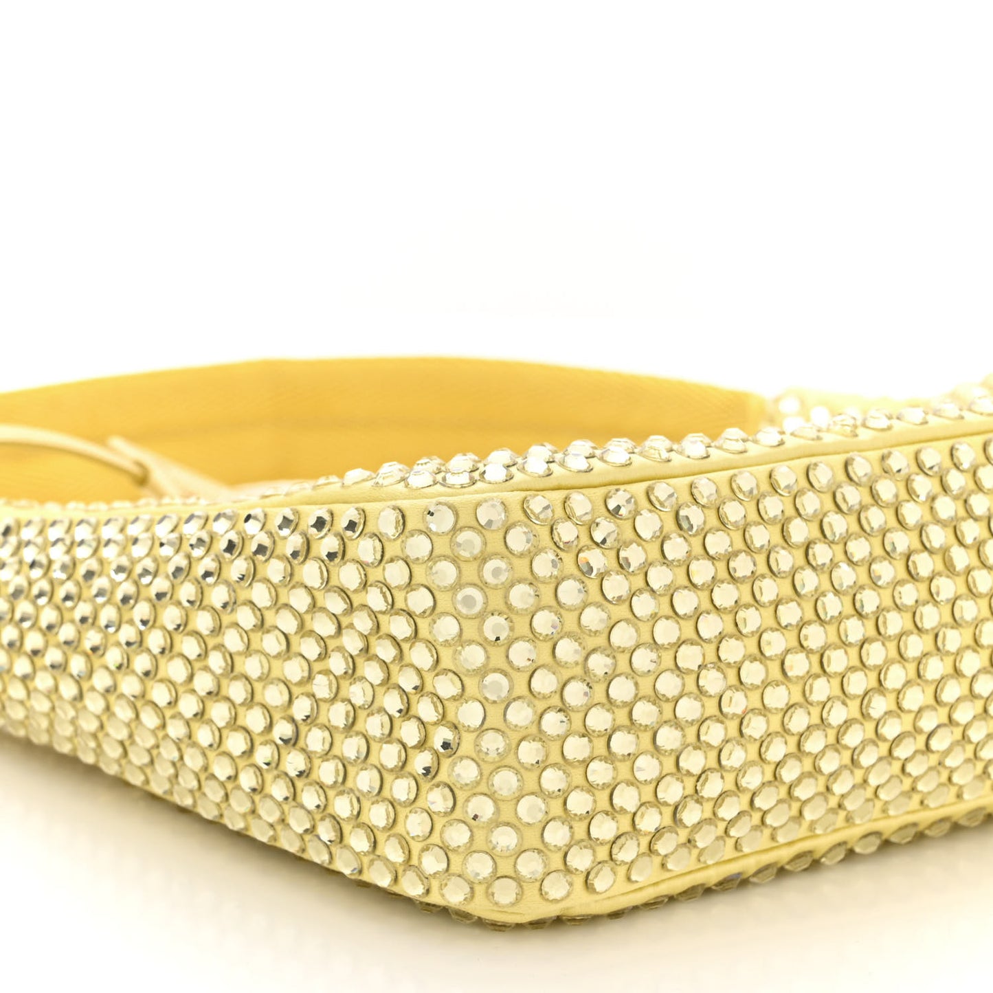 Satin Crystal Mini Re-Edition 2000 Bag Ananas