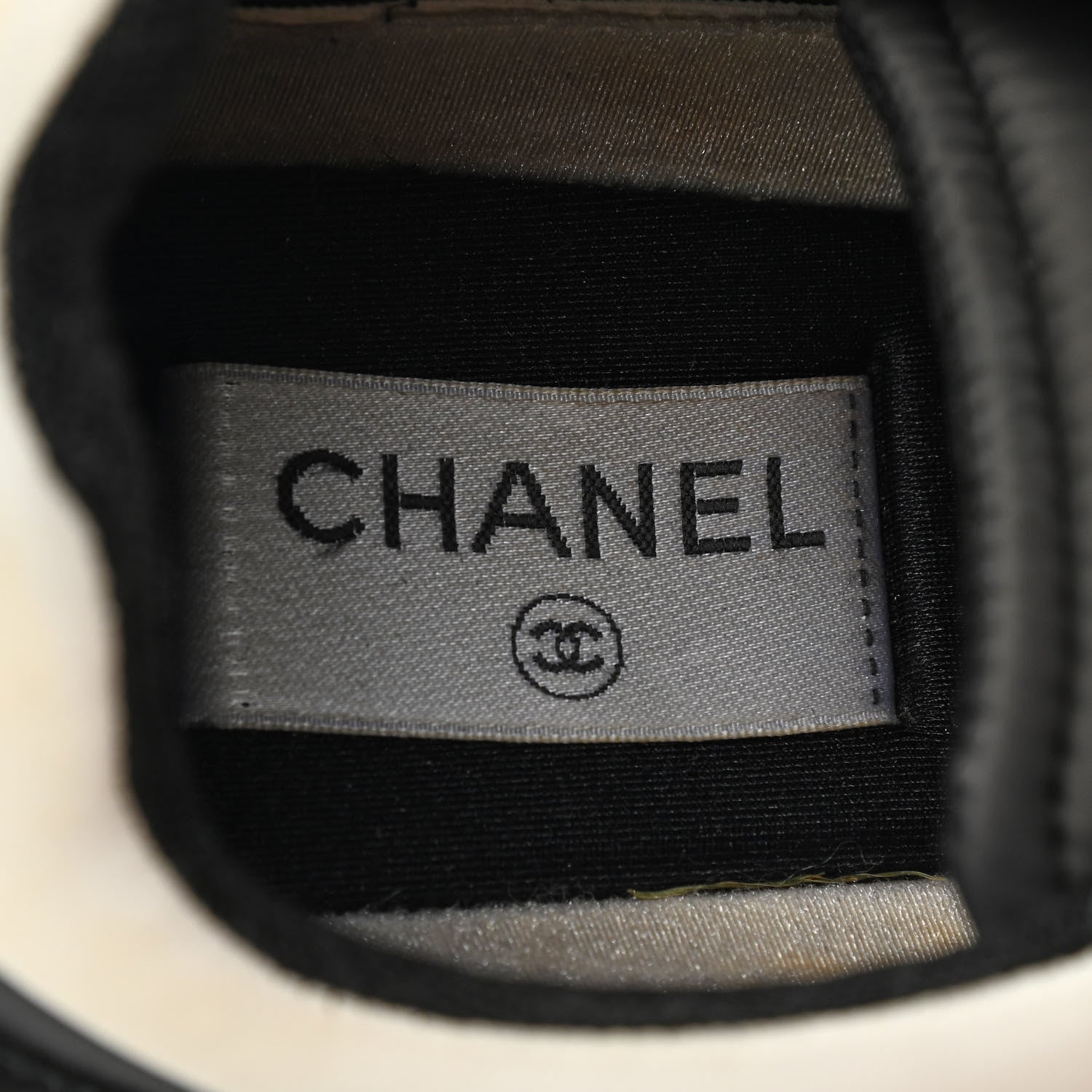 Chanel Calfskin Mesh Lycra Sneakers 40.5 Black 7 of 11