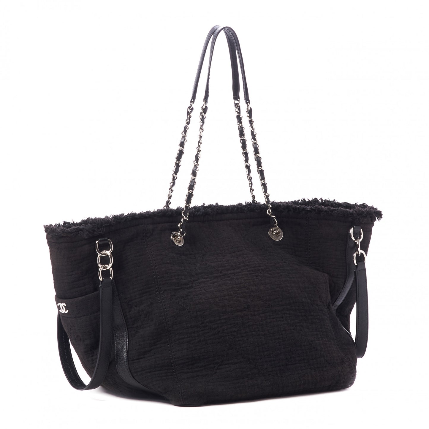 Canvas Medium Double Face Tote Black