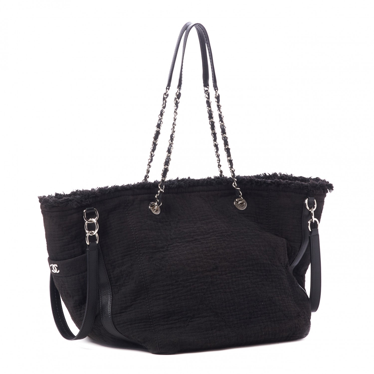 Chanel Canvas Medium Double Face Tote Black 2 of 9