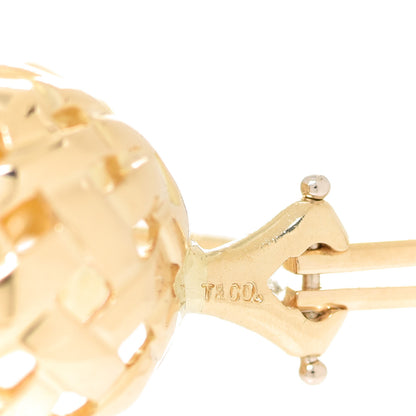 Tiffany 18K Yellow Gold Vannerie Earrings 4 of 5