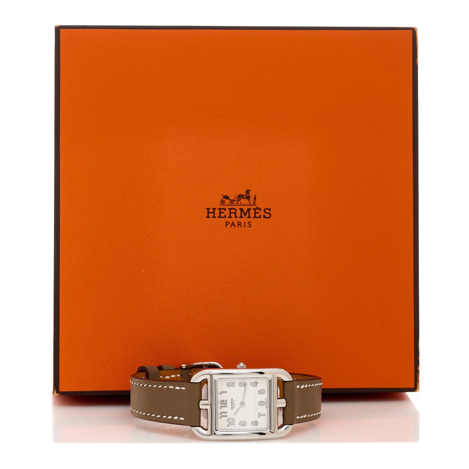 Hermes Stainless Steel Swift 23mm Cape Cod Quartz Watch Etoupe 5 of 5