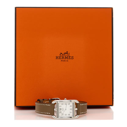 Hermes Stainless Steel Swift 23mm Cape Cod Quartz Watch Etoupe 5 of 5