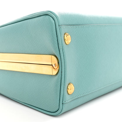 Prada Saffiano Lux Pyramid Bag Anice 8 of 11