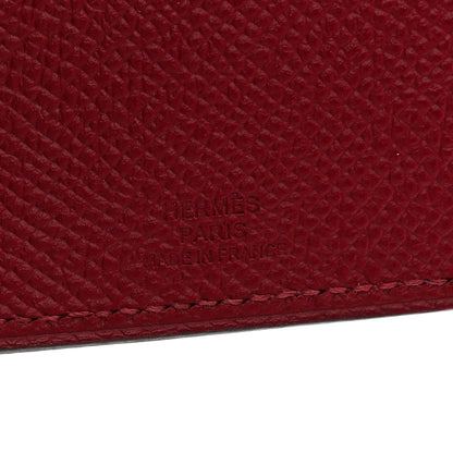 Hermes Epsom Tarmac PM Passport Holder Rouge Grenat 6 of 7
