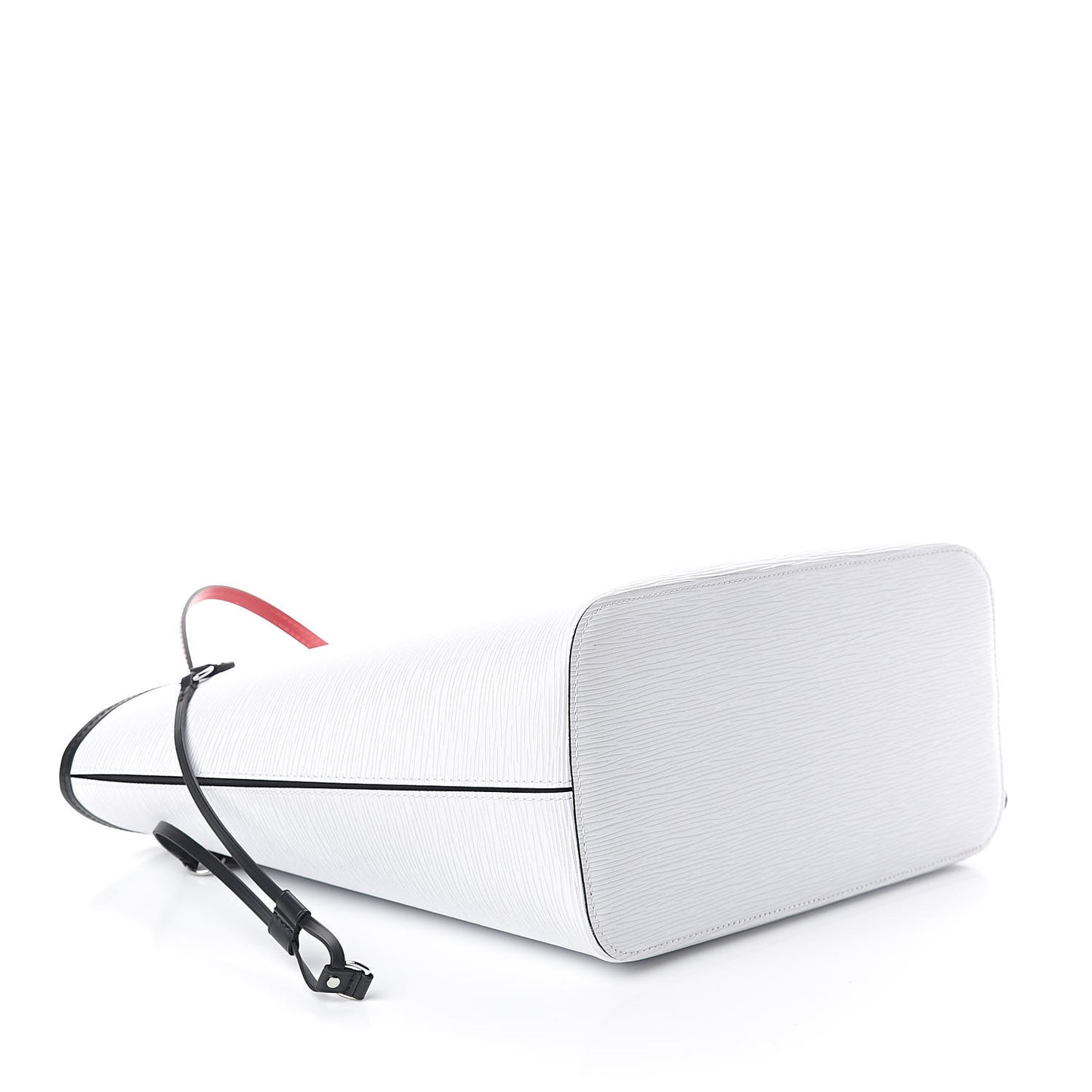 Epi Neverfull MM White Scarlet Black