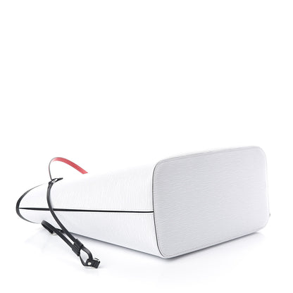 Louis Vuitton Epi Neverfull MM White Scarlet Black 4 of 9