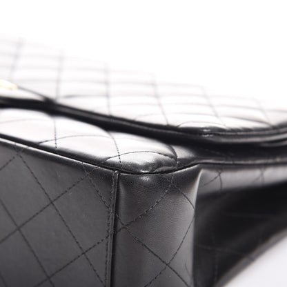 Chanel Lambskin Quilted Maxi Double Flap Black 14 of 15