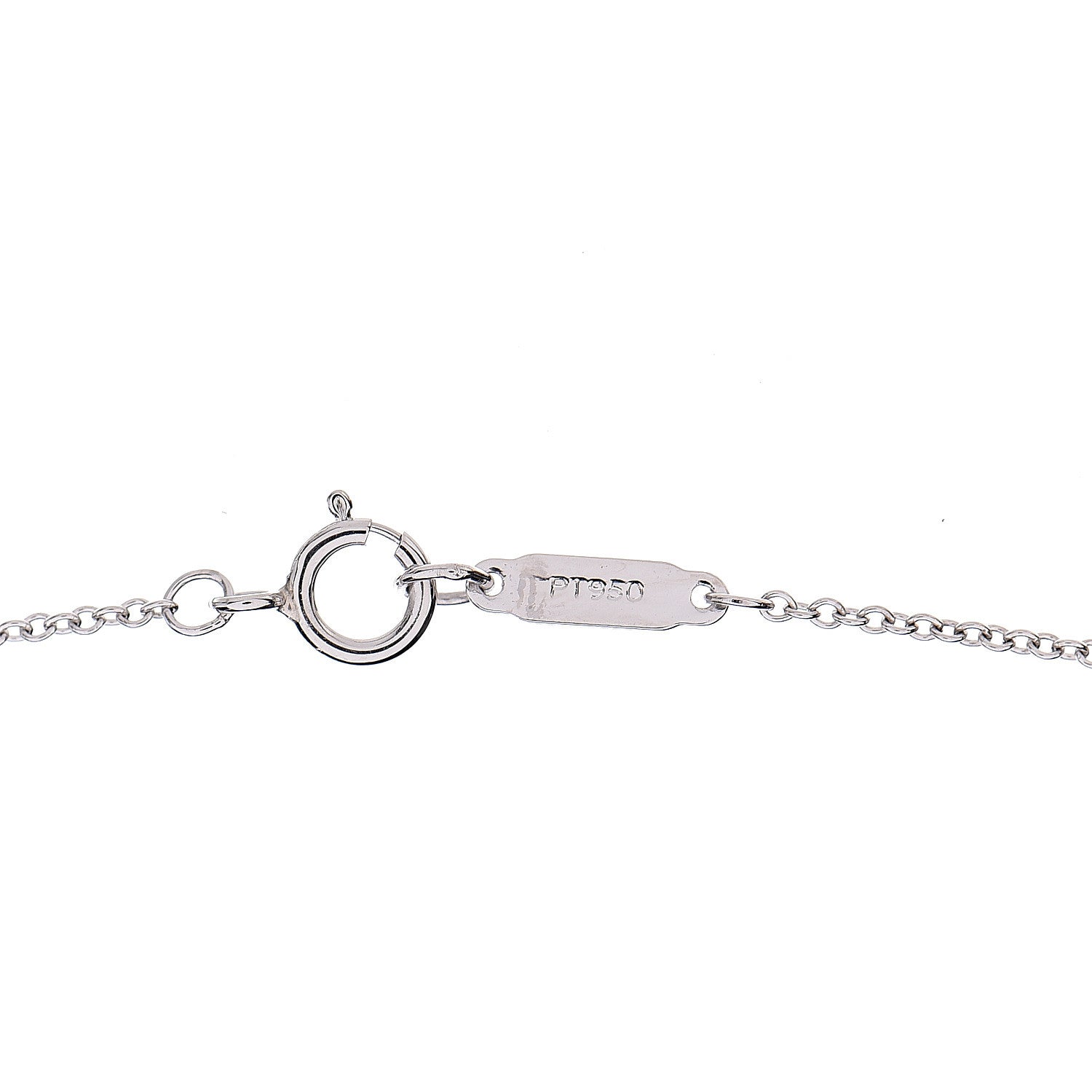 Tiffany Platinum Diamond Schlumberger Lynn Pendant Necklace 6 of 8