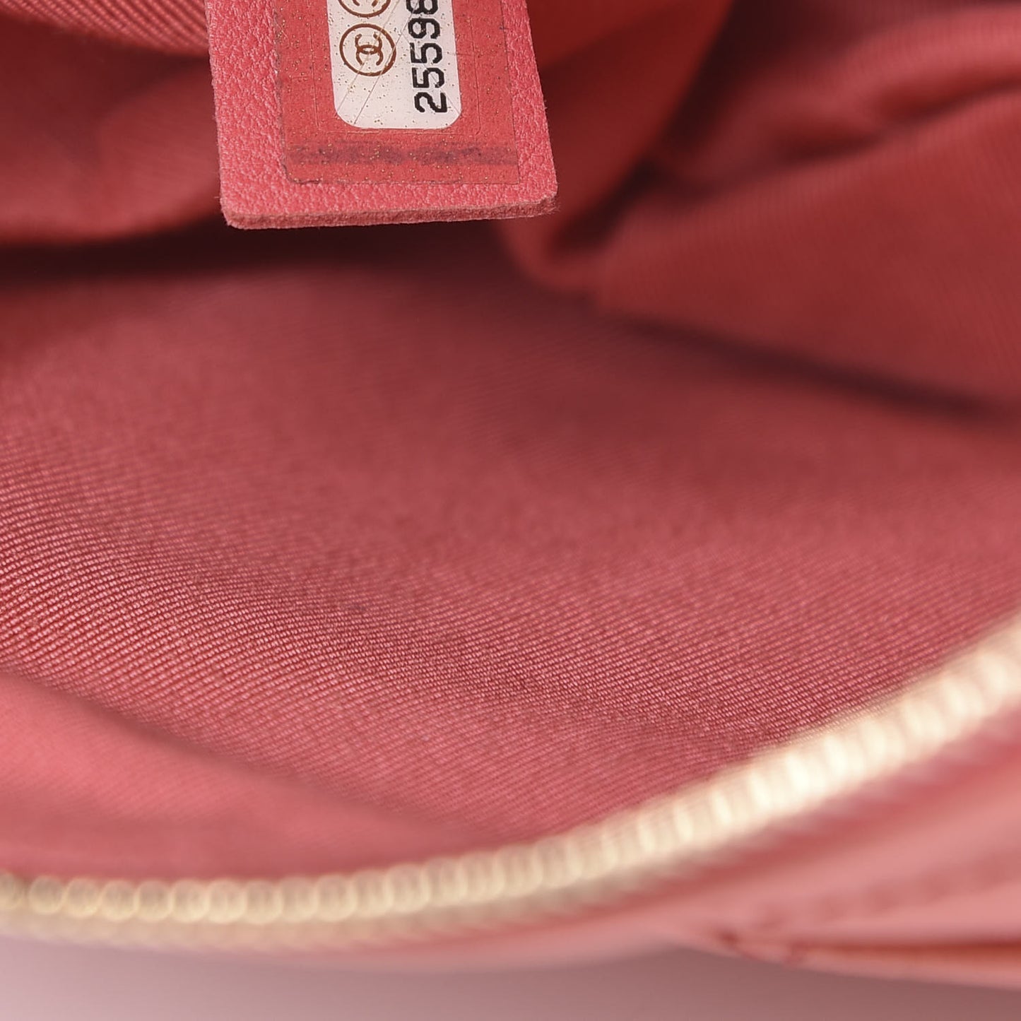 Crumpled Glazed Lambskin Quilted Waist Bag Fanny Pack Pink