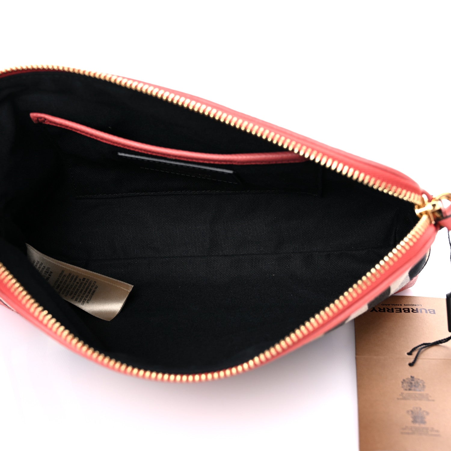 Burberry Derby House Check Abingdon Convertible Clutch Cinnamon Red 5 of 11