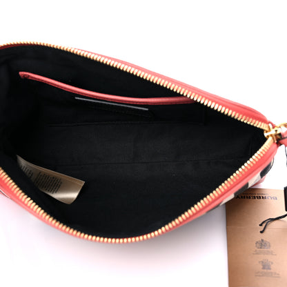 Burberry Derby House Check Abingdon Convertible Clutch Cinnamon Red 5 of 11