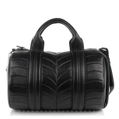 Alexander McQueen ALEXANDER WANG Neoprene Injected Lambskin Rocco Black Rhodium Hardware 1 of 8