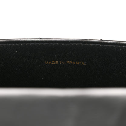 Chanel Lambskin Stitched Shoulder Flap Bag Black 8 of 18