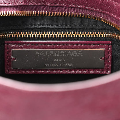 Balenciaga Agneau Classic Gold Hardware City Violet Prune 6 of 9