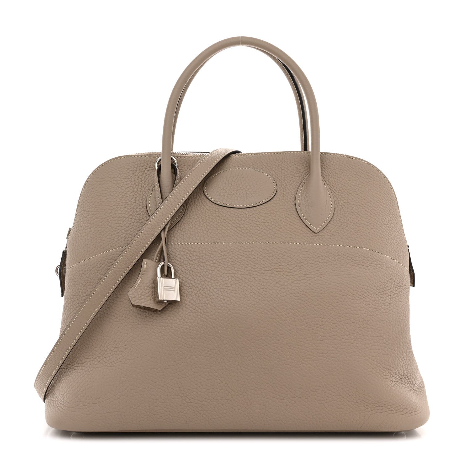 Hermes Taurillon Clemence Bolide 35 Gris Tourterelle 1 of 11