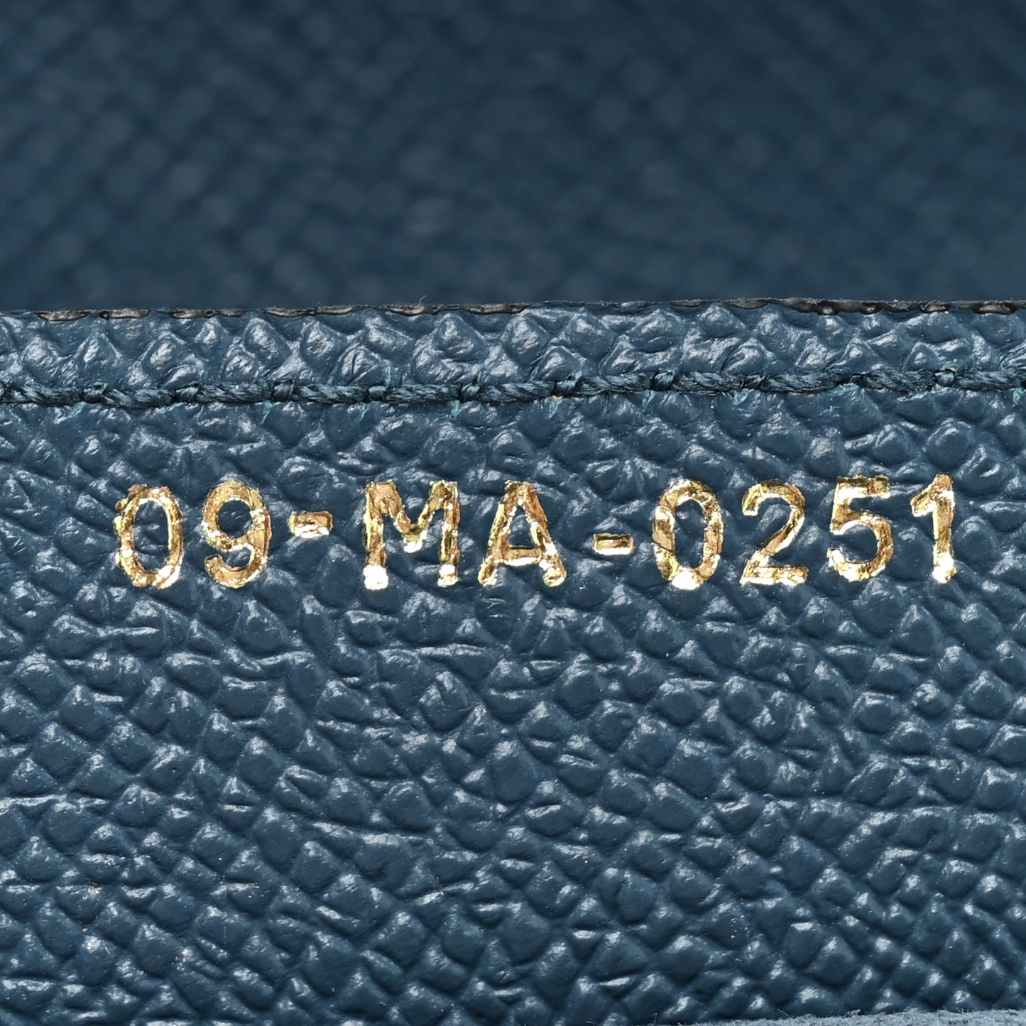 Grained Calfskin Saddle Bag Navy