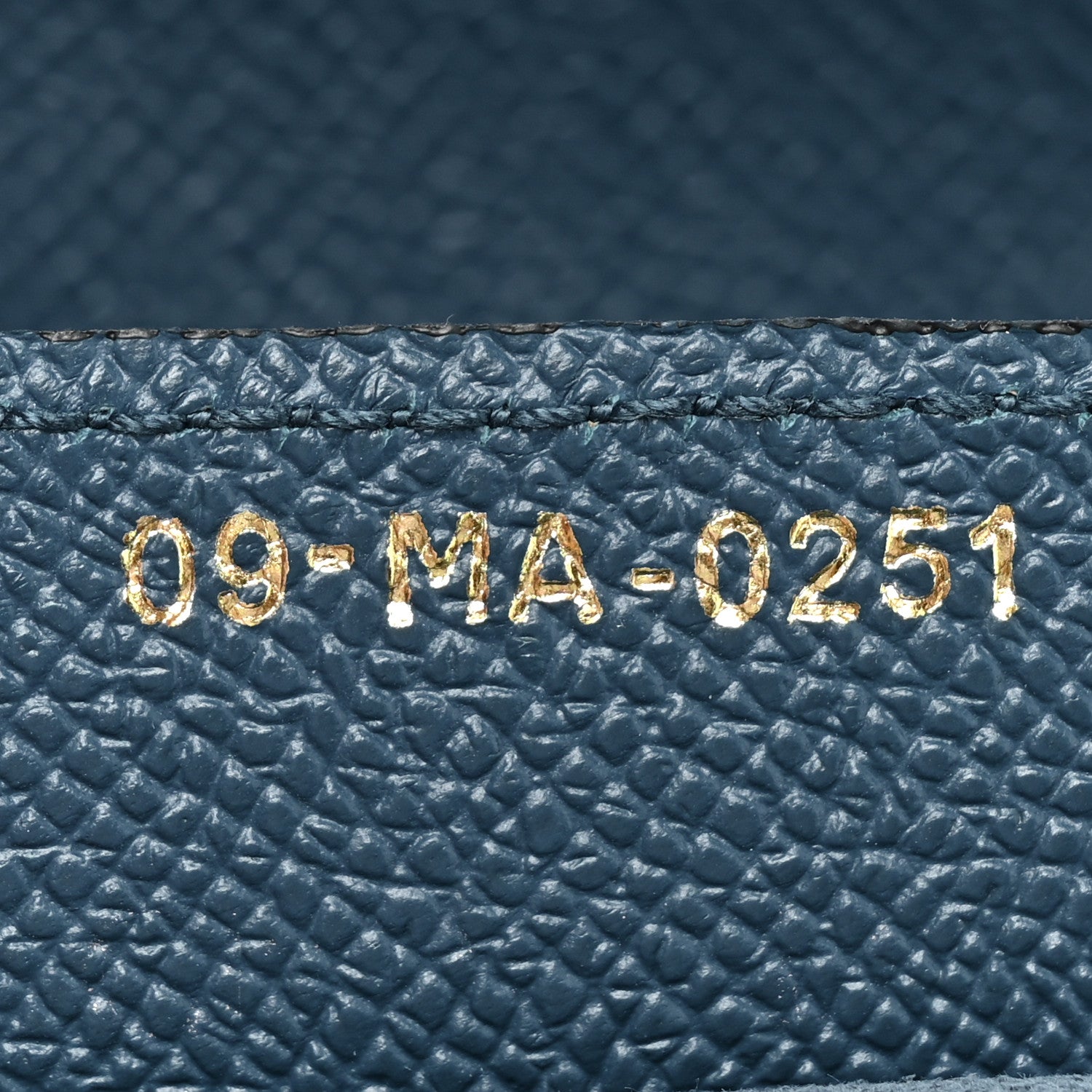 Christian Dior Grained Calfskin Saddle Bag Navy 7 of 9