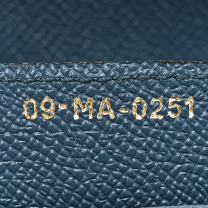 Christian Dior Grained Calfskin Saddle Bag Navy 7 of 9