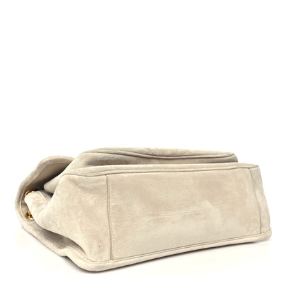 Saint Laurent Suede Monogram Medium Niki Chain Satchel Light Beige 4 of 10