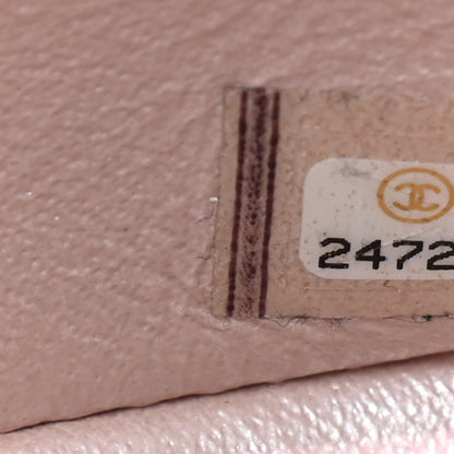 Chanel Iridescent Caviar Chevron Quilted Mini Rectangular Flap Light Gold 7 of 9