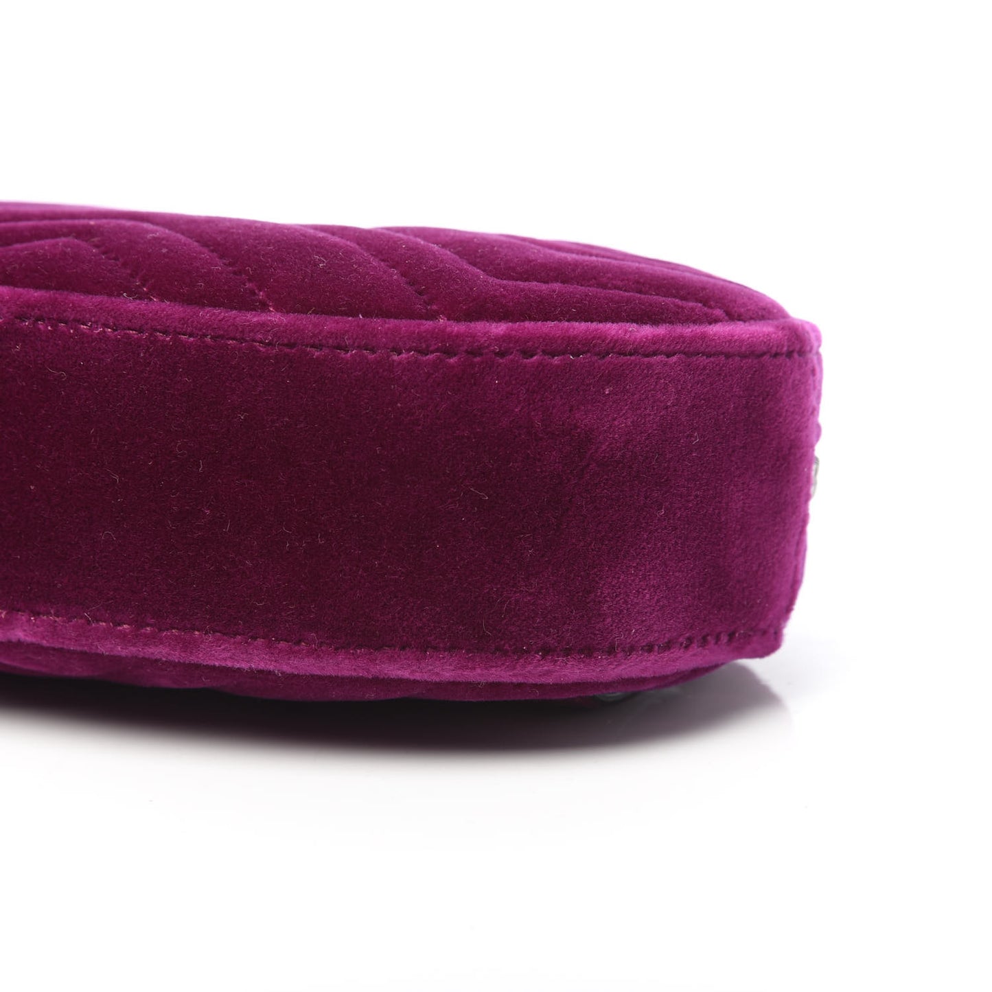 Velvet Matelasse GG Marmont Belt Bag 85 34 Fuchsia Violet Cyclamen