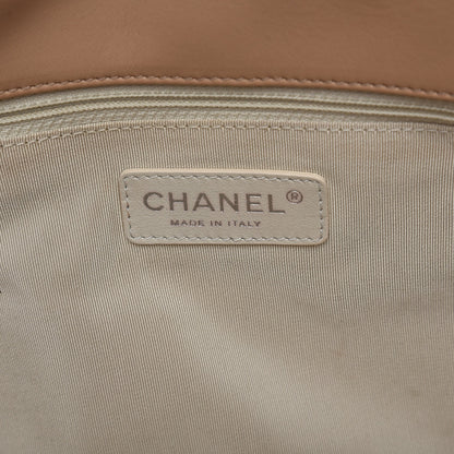 Chanel Lambskin Jumbo Canebiers Net Flap Biege 7 of 10