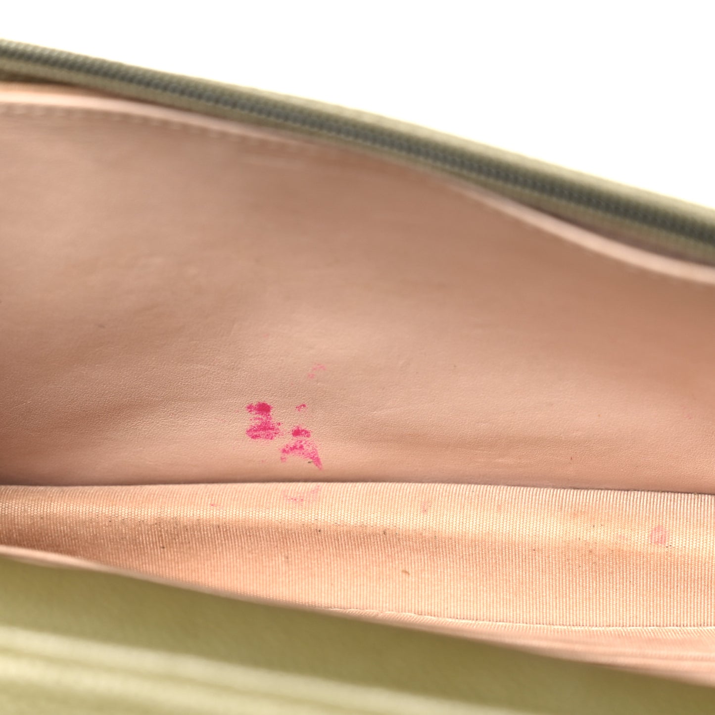 Caviar Quilted Boy Wallet On Chain WOC Light Green