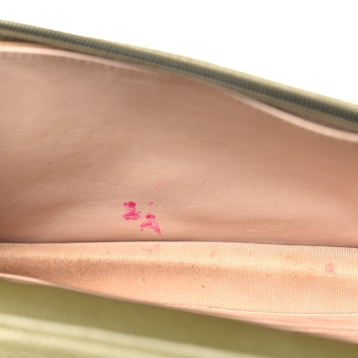 Chanel Caviar Quilted Boy Wallet On Chain WOC Light Green 5 of 11