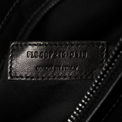 Saint Laurent Calfskin Y Quilted Monogram Medium Loulou Chain Satchel Black 6 of 10