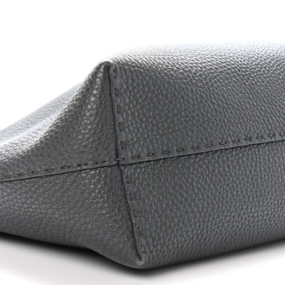 Fendi Cuoio Romano Selleria Bi-Color Large Carla Shopping Tote Asfalto Papavero 8 of 10
