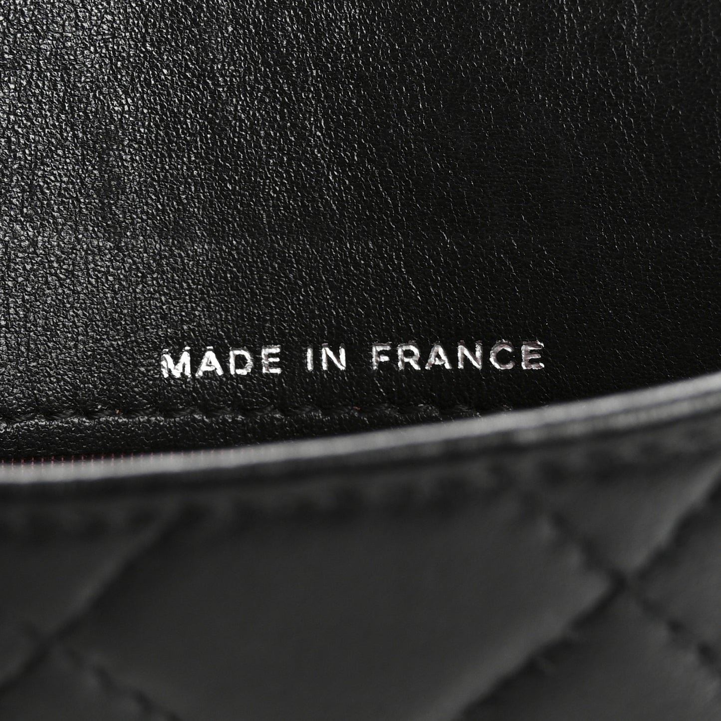 Lambskin Quilted Medium Flap Wallet Black