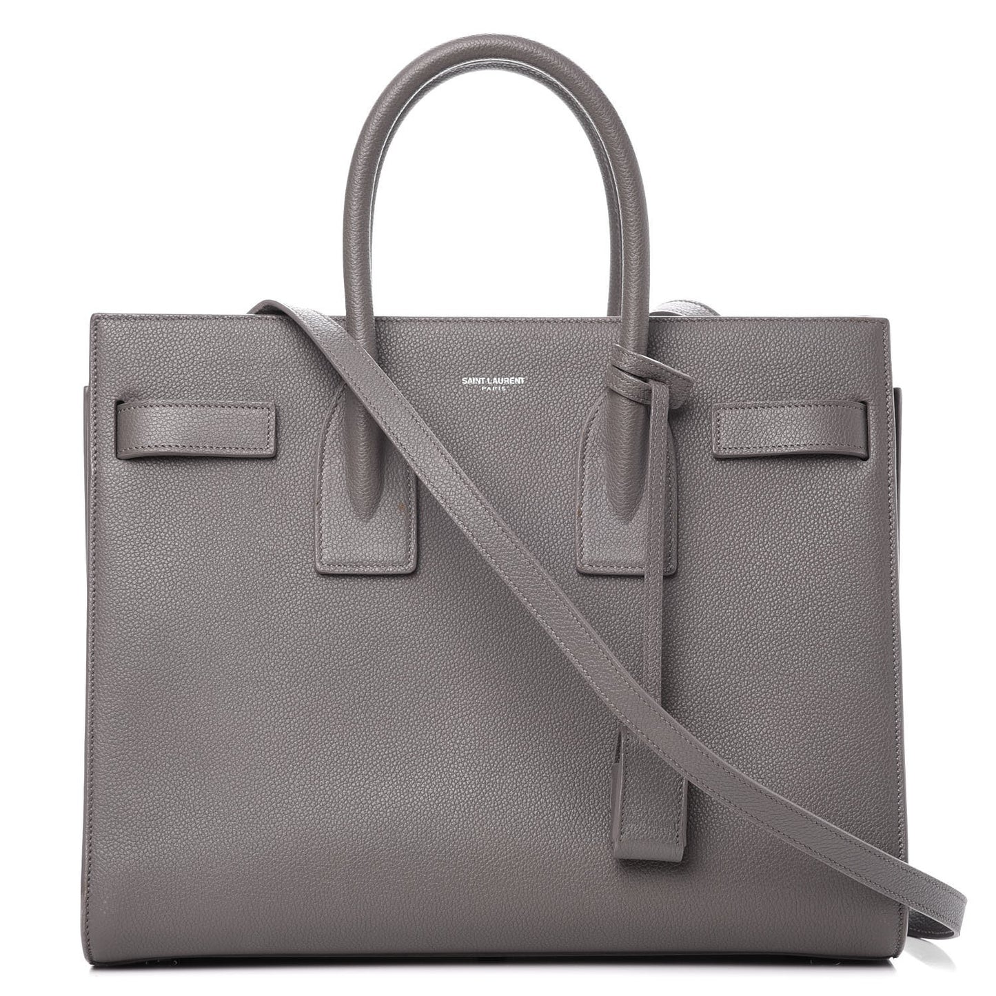 Grained Calfskin Small Sac De Jour Fog