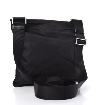 Prada Nylon Flat Messenger Bag Black 3 of 10