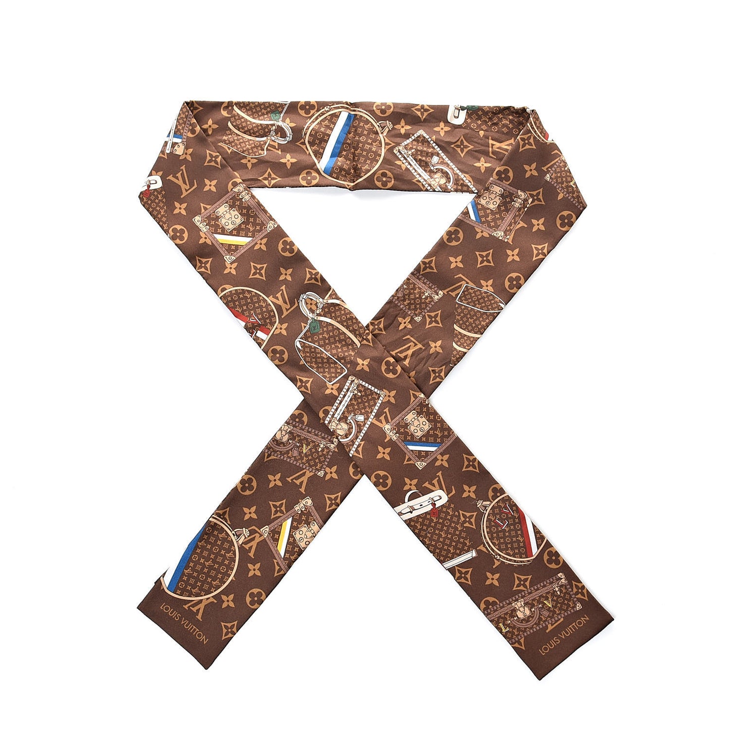 Silk Monogram Trunks Bandeau