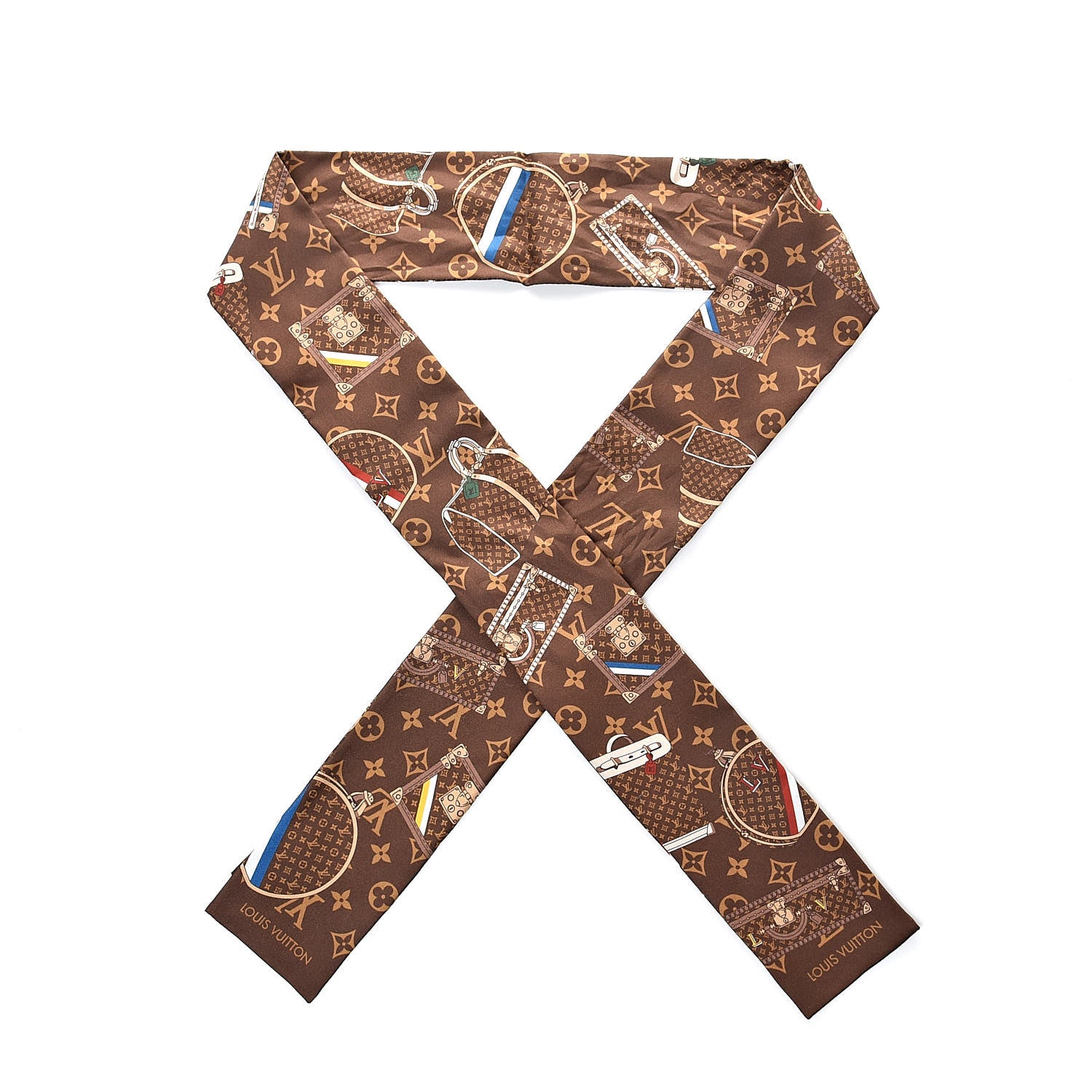 Louis Vuitton Silk Monogram Trunks Bandeau 1 of 6