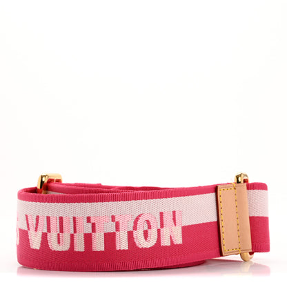 Louis Vuitton Jacquard Neverfull BB Shoulder Strap Pink Peony 3 of 10