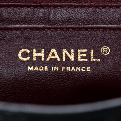 Chanel Lambskin Quilted Jumbo Double Flap Black 6 of 14