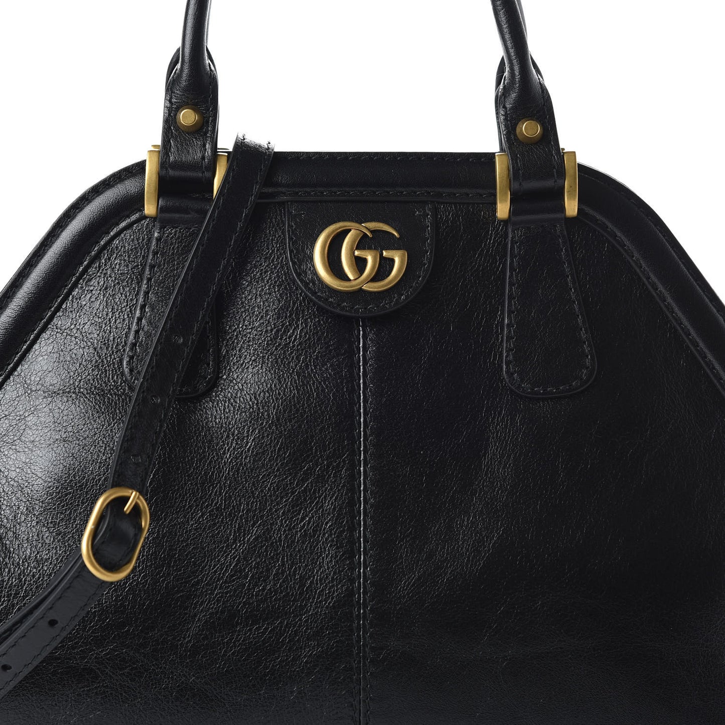 Calfskin Medium Re(Belle) Top Handle Bag Black