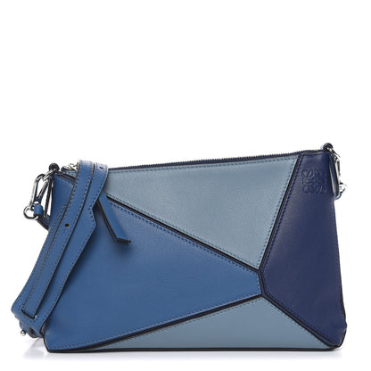 Loewe Calfskin Mini Puzzle Bag Marine Stone Steel Blue 1 of 9