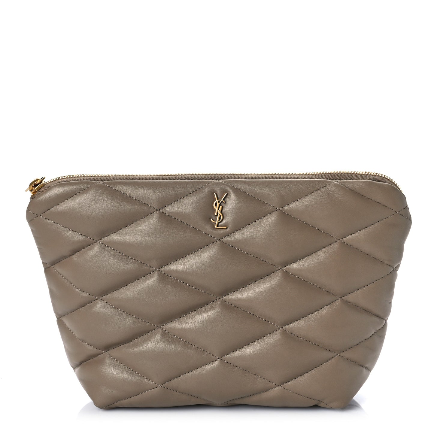 Lambskin Monogram Medium Sade Puffer Taupe