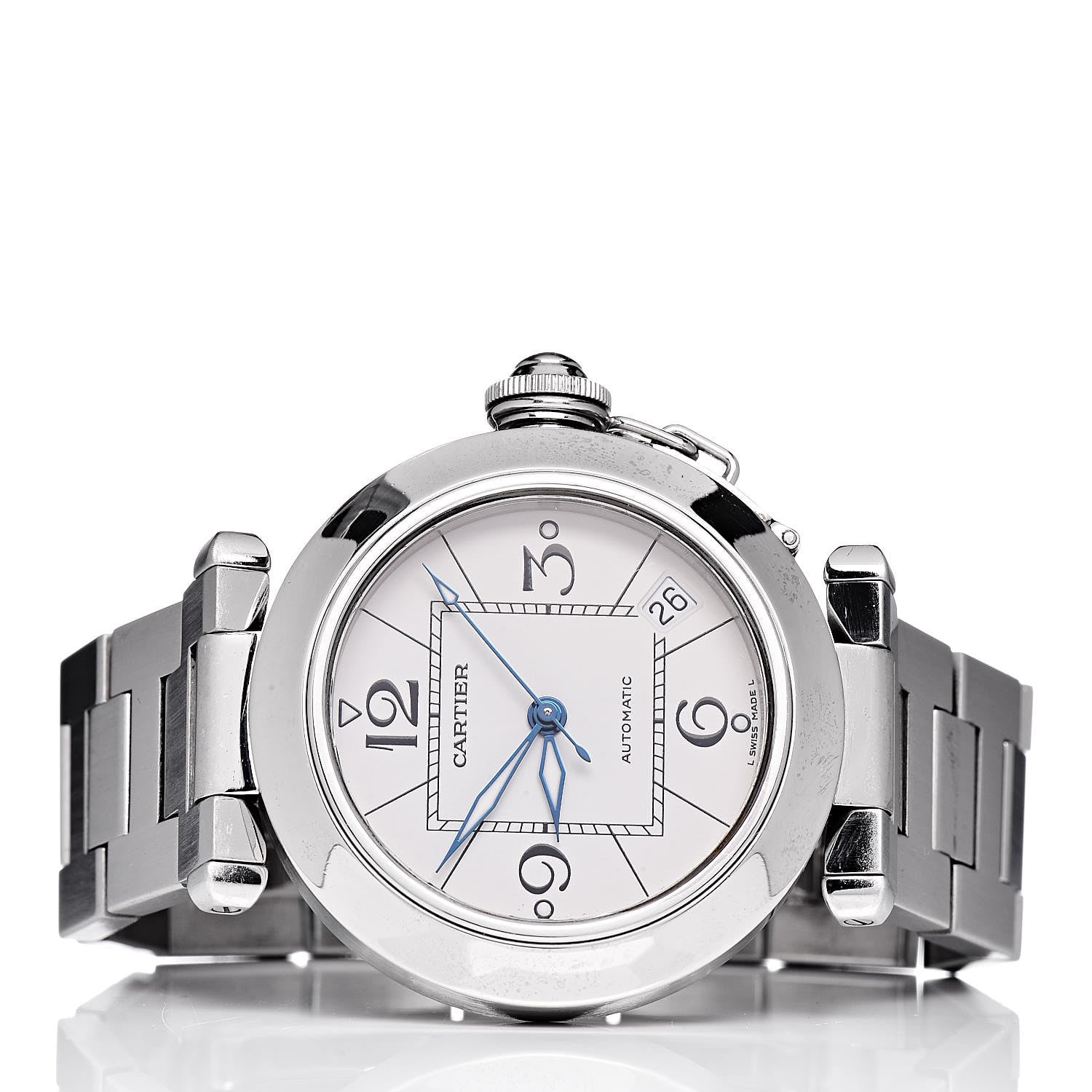 Cartier Stainless Steel 35mm Pasha C Automatic Watch 3 of 8