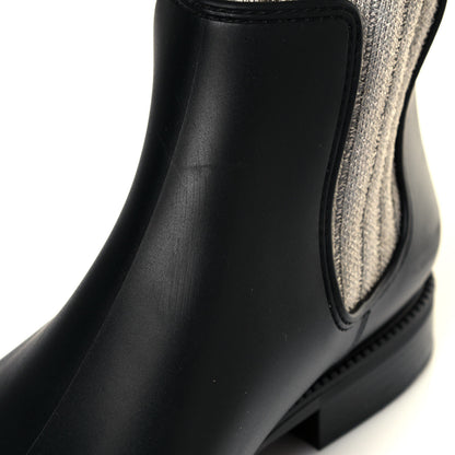 Givenchy Knit Rubber Storm Over The Knee Boots 40 Silver Gold 10 of 10